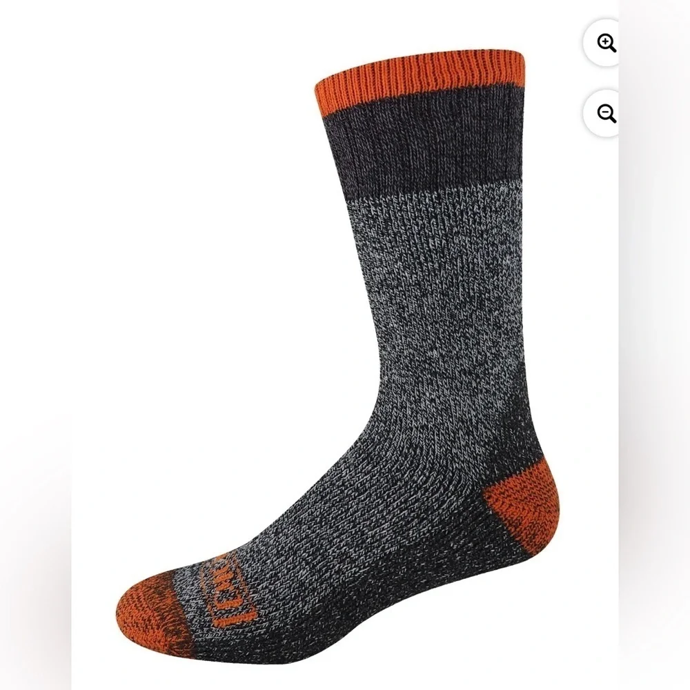 Dickies Mens Size 6-12 Thermal Cotton Crew Socks, 3-Pack